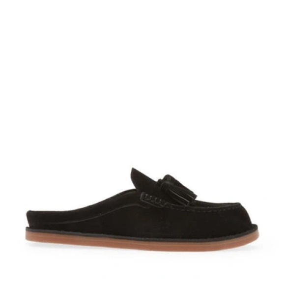 Jeffrey Campbell Wrkathome Tassel Slip-On Mules In Black Suede size 6 - Picture 3 of 12